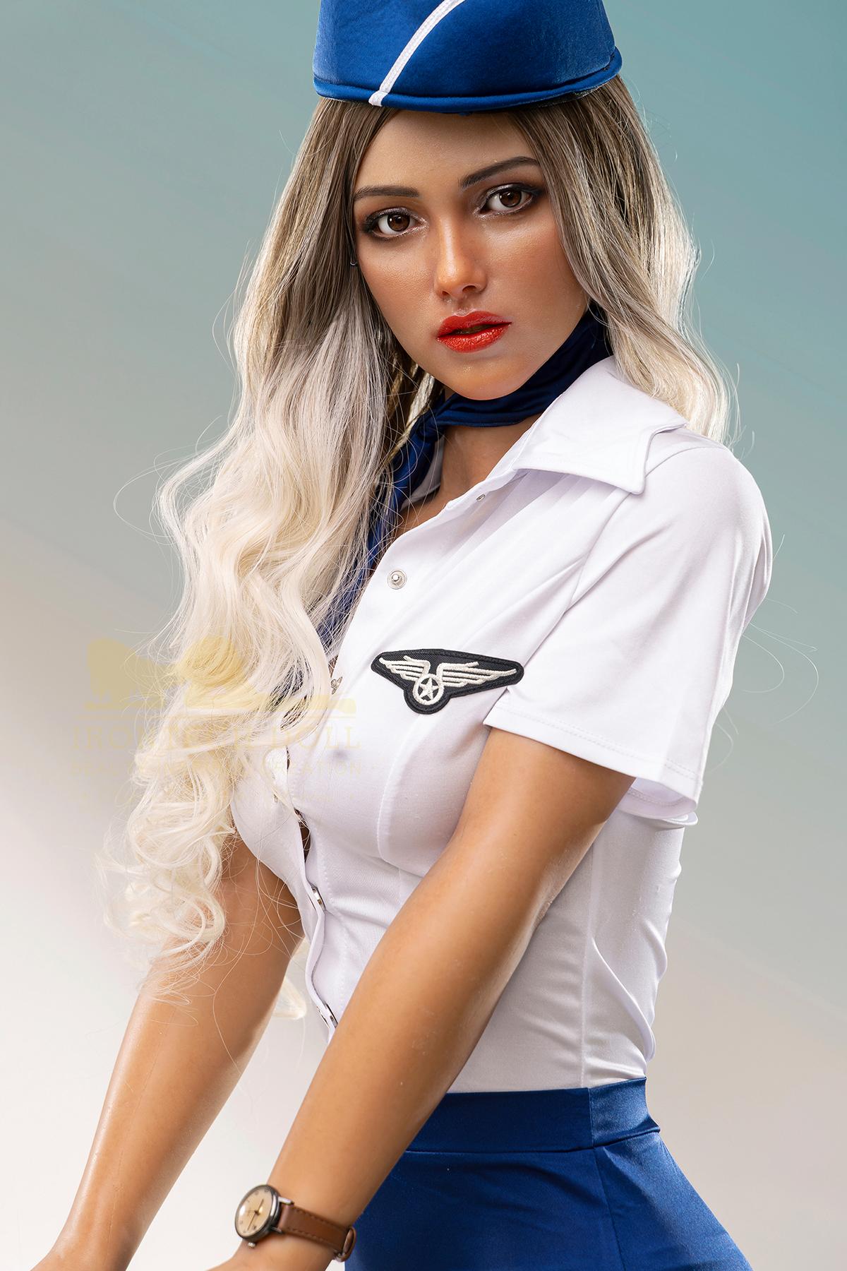 Silikon Sexpuppe Chloé | Sexy blonde Stewardess Sexdoll