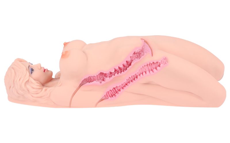 Masturbator Veronica aus Silikon im Querschnitt