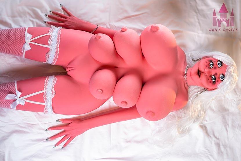 Fantasy Sexpuppe Pinky | Sexdoll mit 6 Brüsten