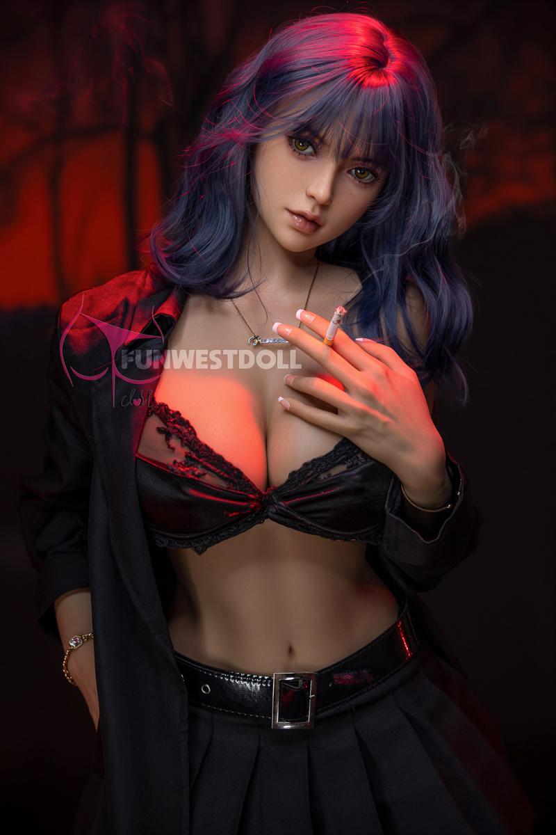 Sexpuppe Lily | Cosplay Sexdoll mit blauen Haaren